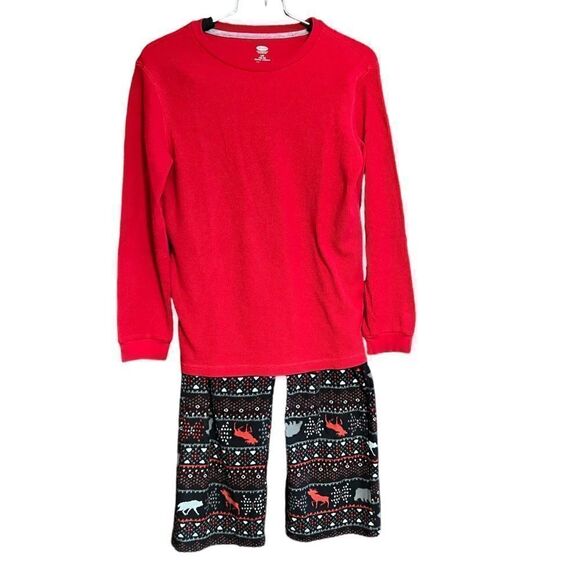 Youth boys size 10/12 winter pajama set. - Picture 2 of 7